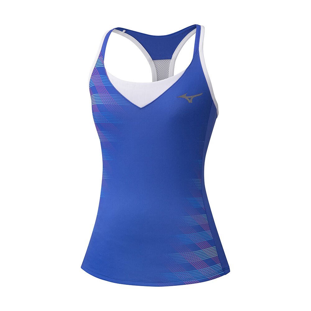 Camiseta de tirantes Mizuno Printed Para Mujer Azules 3825967-VH